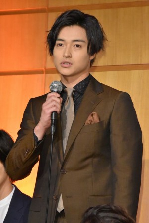 日本テレビ開局65年記念舞台『魔界転生』製作発表会見に出席した栗山航