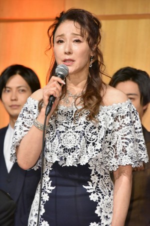 日本テレビ開局65年記念舞台『魔界転生』製作発表会見に出席した浅野ゆう子