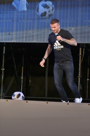 デヴィッド・ベッカム、「2018 FIFA WORLD CUP RUSSIA PUBLIC VIEWING in ODAIBA FOOTBALLFANZONE」に登場