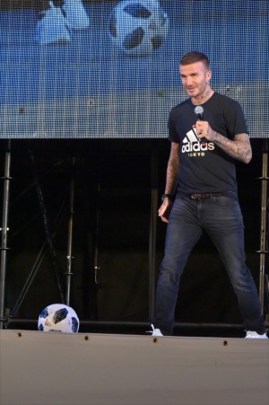 デヴィッド・ベッカム、「2018 FIFA WORLD CUP RUSSIA PUBLIC VIEWING in ODAIBA FOOTBALLFANZONE」に登場