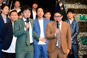「M‐1グランプリ2018」開催会見に出席したミキの亜生（左）と昴生（右）
