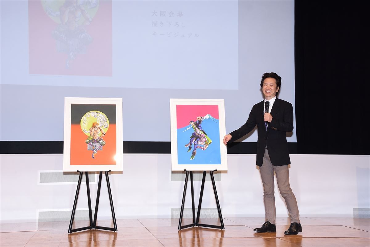 『荒木飛呂彦原画展』大型の新作12枚を展示　キャラを等身大で描く