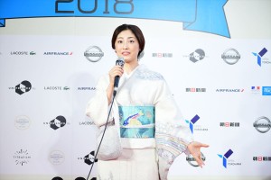 「フランス映画祭 2018」オープニングセレモニーに登場した常盤貴子