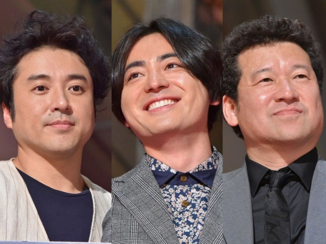 （左から）ムロツヨシ、山田孝之、佐藤二朗