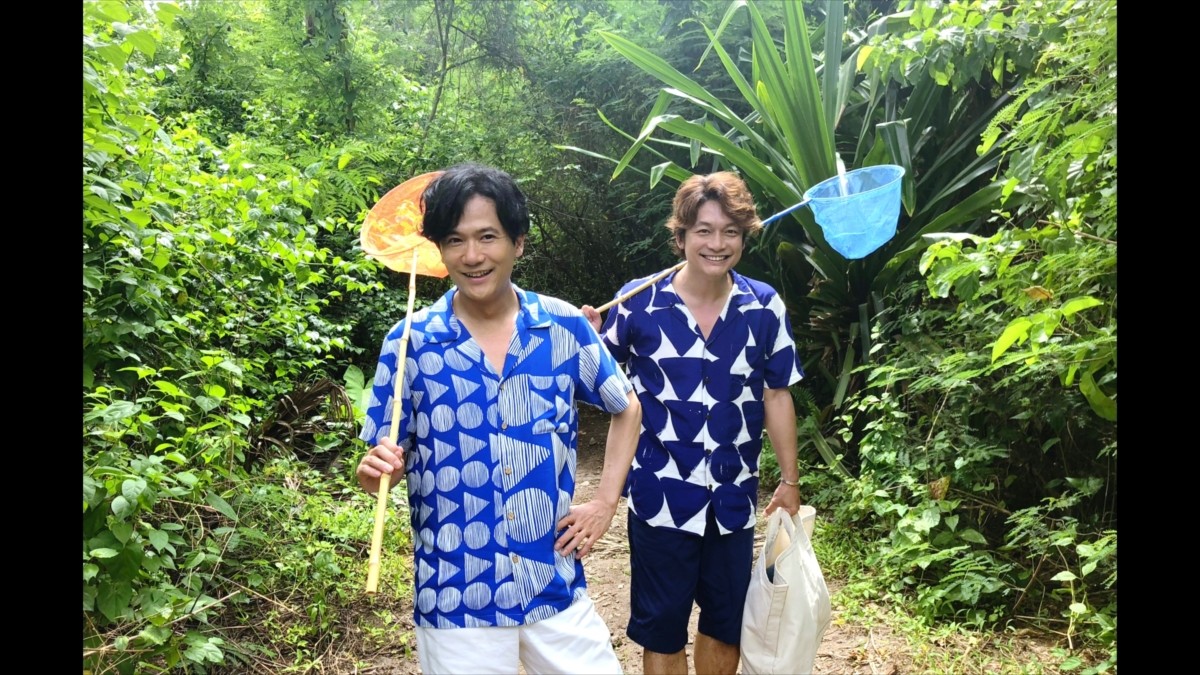 稲垣吾郎＆香取慎吾が新CMで夏満喫　香取のイタズラが稲垣に炸裂