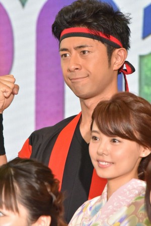 「ようこそ!! ワンガン夏祭り THE ODAIBA 2018」制作発表に出席した榎並大二郎アナウンサー