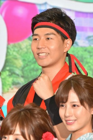「ようこそ!! ワンガン夏祭り THE ODAIBA 2018」制作発表に出席した内野泰輔アナウンサー