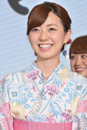 「ようこそ!! ワンガン夏祭り THE ODAIBA 2018」制作発表に出席した内田嶺衣奈アナウンサー