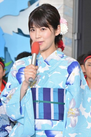 「ようこそ!! ワンガン夏祭り THE ODAIBA 2018」制作発表に出席した竹内友佳アナウンサー