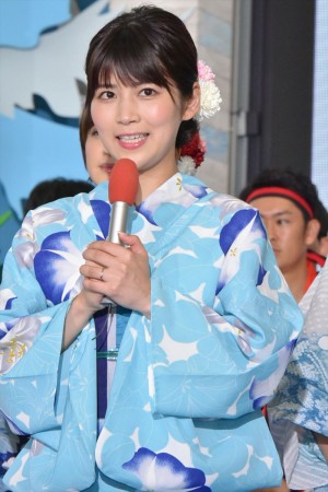 「ようこそ!! ワンガン夏祭り THE ODAIBA 2018」制作発表に出席した竹内友佳アナウンサー