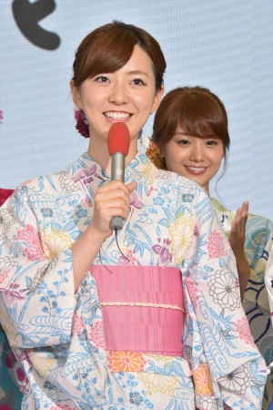 「ようこそ!! ワンガン夏祭り THE ODAIBA 2018」制作発表に出席した内田嶺衣奈アナウンサー