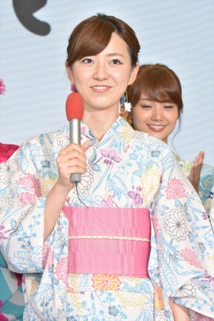 「ようこそ!! ワンガン夏祭り THE ODAIBA 2018」制作発表に出席した内田嶺衣奈アナウンサー