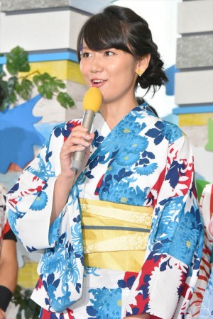 「ようこそ!! ワンガン夏祭り THE ODAIBA 2018」制作発表に出席した新美有加アナウンサー