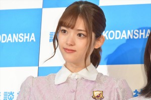 『乃木撮 VOL.01』刊行記者会見に出席した乃木坂46の松村沙友理