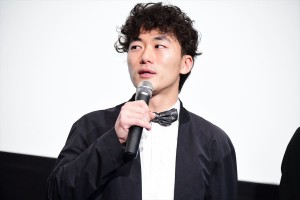 『君が君で君だ』完成披露舞台挨拶に登壇した松居大悟