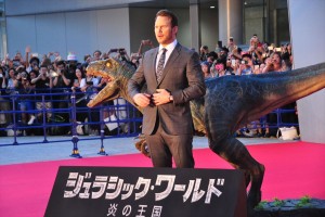 映画『ジュラシック・ワールド／炎の王国』ジャパンプレミアに登場したクリス・プラット