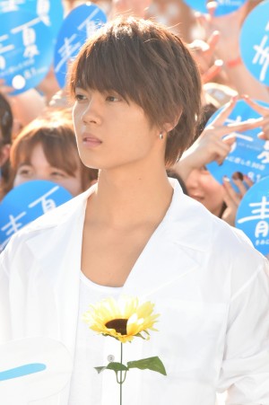 映画『青夏 きみに恋した30日』完成記念イベントに登場した佐野勇斗