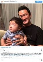 そっくり！ 中村獅童＆愛息・陽喜くん　※「市川海老蔵」インスタグラム