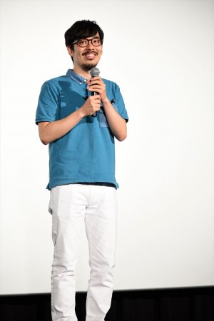 『ペンギン・ハイウェイ』完成披露舞台挨拶に登壇した石田祐康監督