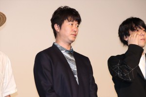 映画『泣き虫しょったんの奇跡』完成披露舞台挨拶に登壇した新井浩文