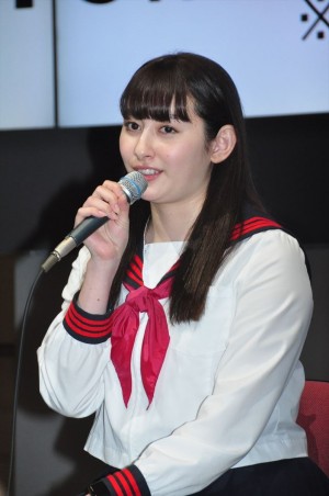 ドラマ25『インベスターZ』記者会見に登場した早見あかり