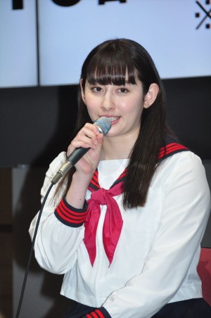 ドラマ25『インベスターZ』記者会見に登場した早見あかり