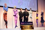 （左から）TVアニメ『ジョジョの奇妙な冒険 黄金の風』ジャパンプレミアに登場した小野賢章、中村悠一
