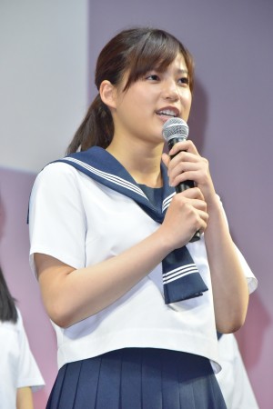 『チア☆ダン』特別試写会＆舞台挨拶に登壇した石井杏奈