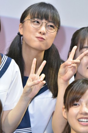 『チア☆ダン』特別試写会＆舞台挨拶に登壇した大友花恋