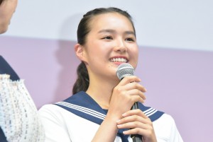 『チア☆ダン』特別試写会＆舞台挨拶に登壇した箭内夢菜