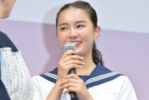 『チア☆ダン』特別試写会＆舞台挨拶に登壇した箭内夢菜