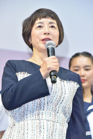 『チア☆ダン』特別試写会＆舞台挨拶に登壇した阿川佐和子