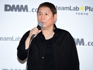 「チームラボ プラネッツ TOKYO DMM.com　オープニングセレモニー＆新CM制作発表会」に出席した北野武