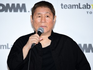 「チームラボ プラネッツ TOKYO DMM.com　オープニングセレモニー＆新CM制作発表会」に出席した北野武