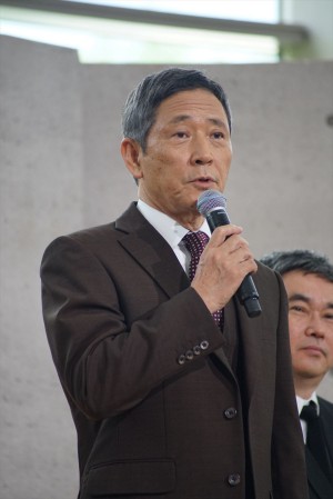 ドラマ『ハゲタカ』制作発表記者会見に登場した小林薫