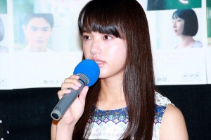 NHKドラマ『透明なゆりかご』記者会見に出席した清原果耶