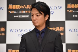『連続ドラマW 黒書院の六兵衛』完成披露試写会＆舞台挨拶に登場した上地雄輔