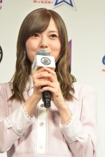 「乃木坂46×カップスター・和ラー 日本中を、もりあげろ！キャンペーン」記者発表会に出席した乃木坂46の白石麻衣