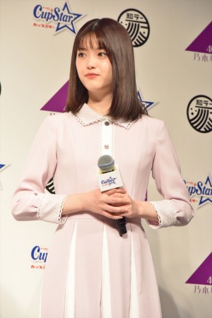 「乃木坂46×カップスター・和ラー 日本中を、もりあげろ！キャンペーン」記者発表会に出席した乃木坂46の松村沙友理