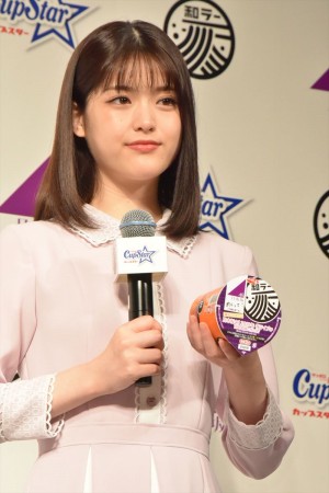 「乃木坂46×カップスター・和ラー 日本中を、もりあげろ！キャンペーン」記者発表会に出席した乃木坂46の松村沙友理