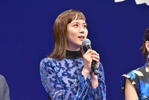 映画『コード・ブルー』完成披露試写会に登壇した比嘉愛未
