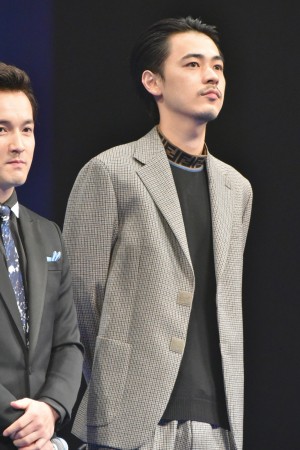 映画『コード・ブルー』完成披露試写会に登壇した成田凌