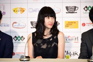 ドラマ『ラストチャンス 再生請負人』記者会見に出席した水野美紀