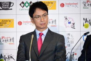 ドラマ『ラストチャンス 再生請負人』記者会見に出席した椎名桔平
