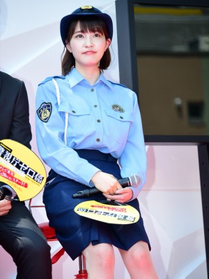 視庁ゼロ係～生活安全課なんでも相談室～THIRD SEAON』制作発表＆防犯イベントに出席した岸明日香