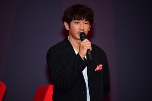 住友生命「Vitality」メディア発表会に出席した瑛太