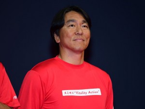 住友生命「Vitality」メディア発表会に出席した松井秀喜