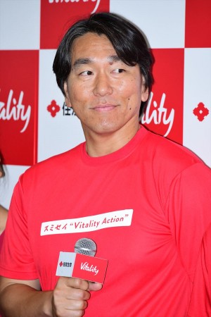 住友生命「Vitality」メディア発表会に出席した松井秀喜