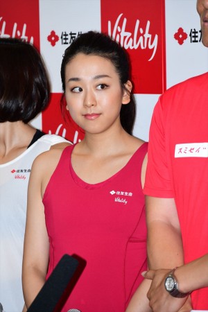 住友生命「Vitality」メディア発表会に出席した浅田真央