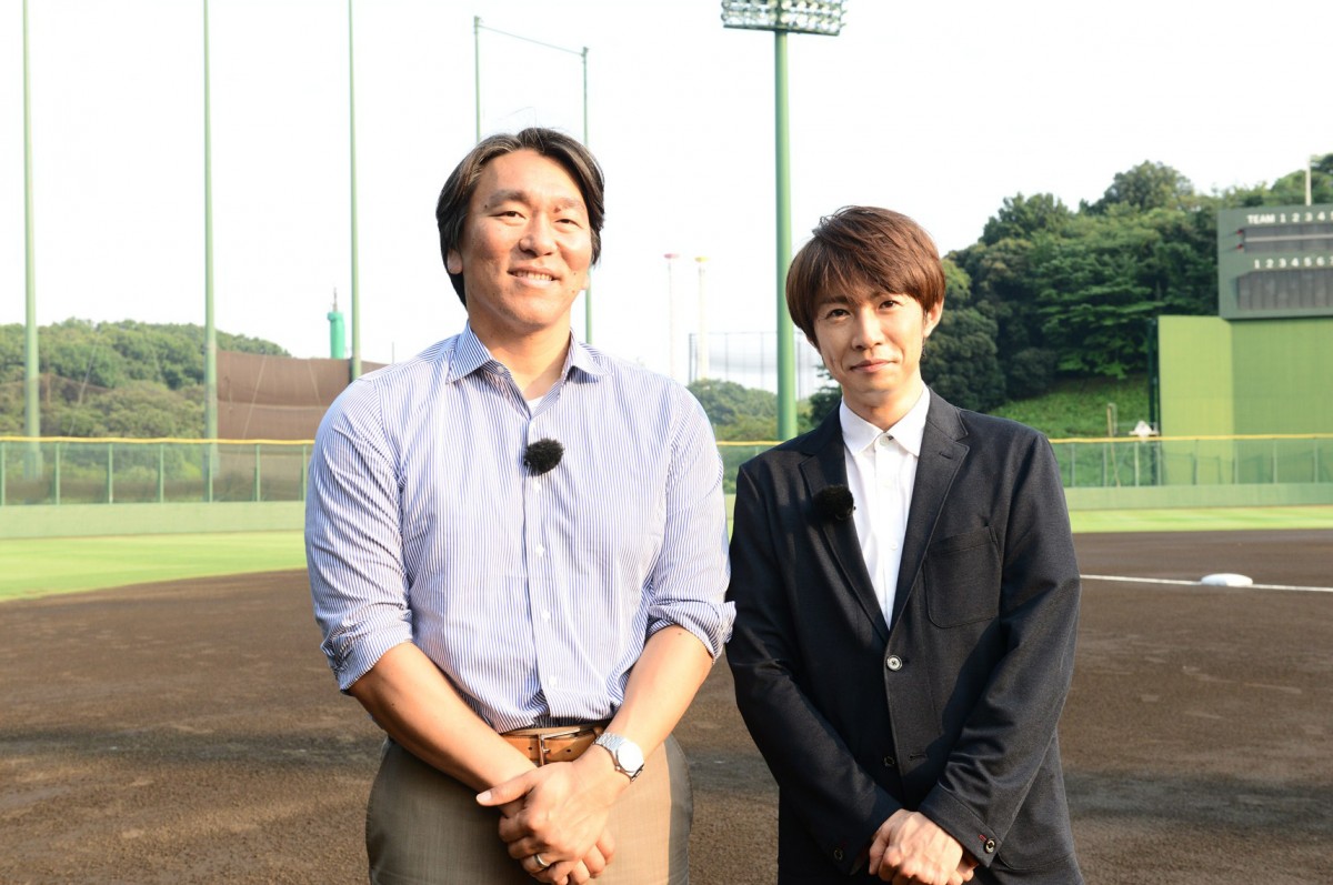(左から)松井秀喜、相葉雅紀